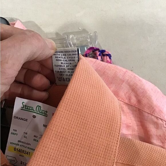 Men’s Shirt, Charleston Threads Mens Shirts, Size Large, Peach Color - Picture 3 of 6